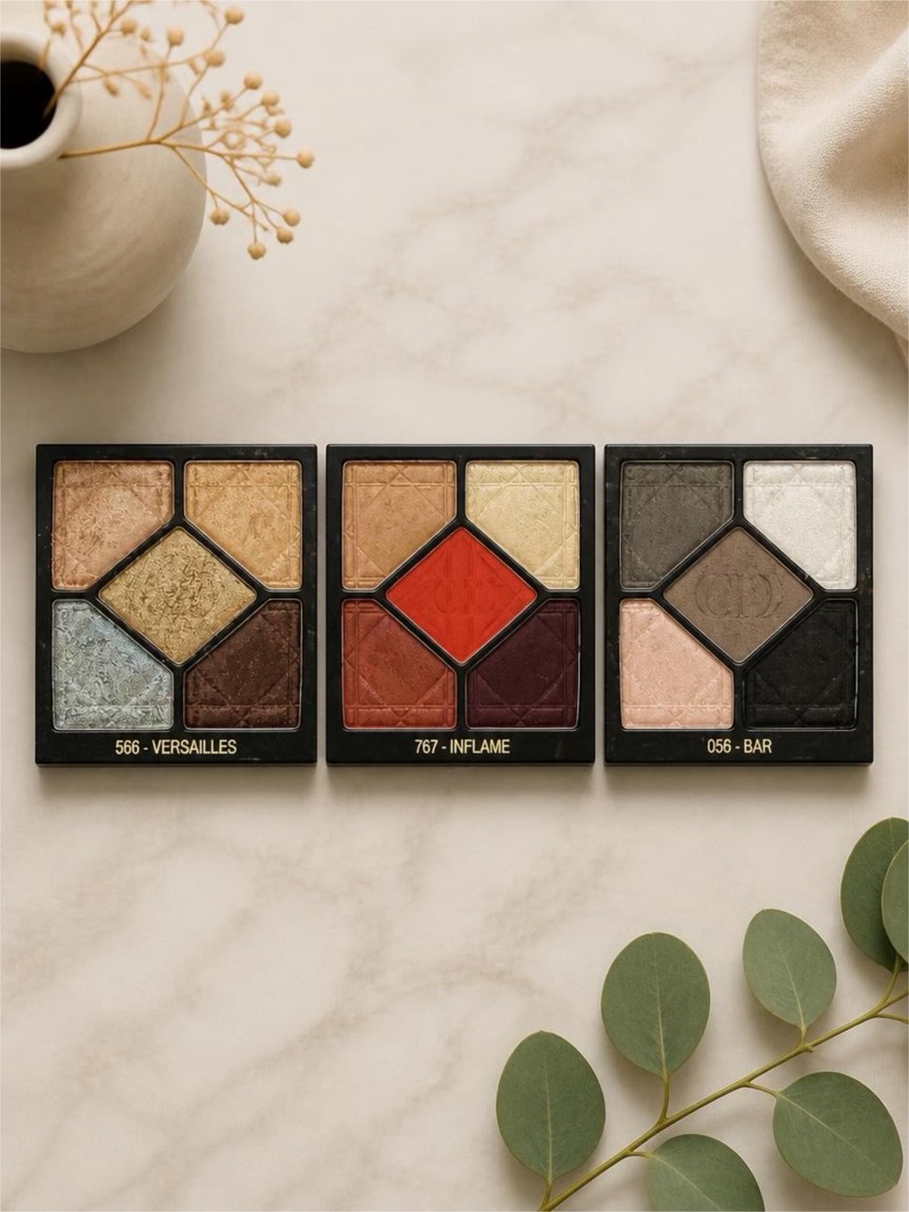 Dior 5-Colour Eyeshadow Palette - Inflame (Red) Bar Versailles bundle
